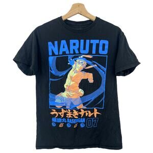 NARUTO MEDIUM Shippuden Unisex Black Rasengan 07 Short Sleeve Tee Shirt T-Shirt